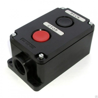 Пост кноп. ПКЕ-222/2 "Пуск-Стоп" чер/кр IP54