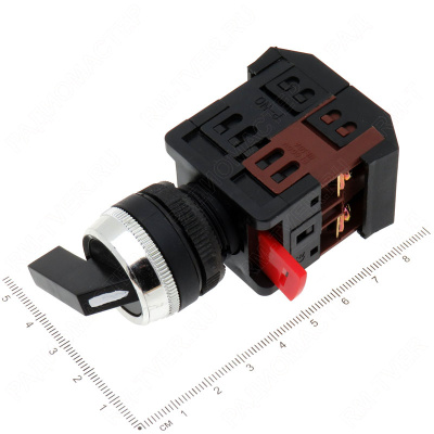 Переключатель ALCLR-22 3P черный NO+NC EKF