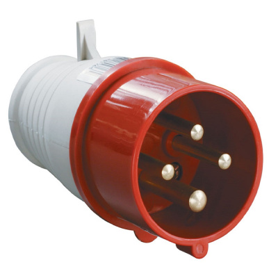 Вилка каб. 024 3ф 32А 3p+e    ps-024-32-380