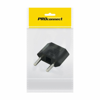 Переходник сетевой плоский "Тефаль" черн.PROCONNEKT 11-1042-9