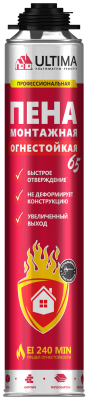 Пена ОГНЕСТОЙКАЯ профес монтажн 850 мSila Pro B1 Firestop 65, 