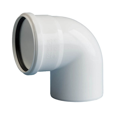 Отвод ш/п 110/90 белый Дигор Люкс
