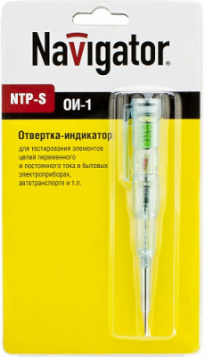 Отвертка индикаторная NTP-S Navigatop зеленая 71116