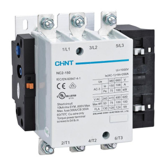 Контактор NC2-150 150A кат. 220-240В АС АС-3(R) CHINT 671398