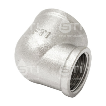 Угольник 1" x 1/2" никелир.