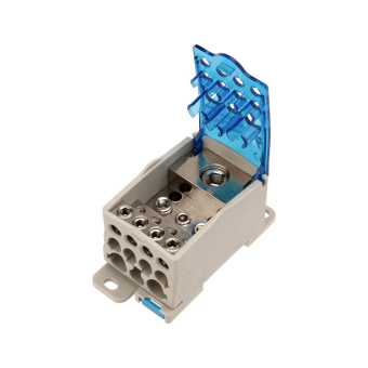 Блок распределительный (КРОСС) крепеж на монтажную панель и DIN КБР-80А EKF