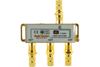Сплиттер 3ТВ краб St позолоченный