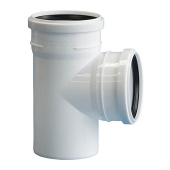 Тройник 110/110 угол 87 для внутр.кан. ЛЮКС /20/