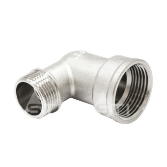 Угольник 1" x 3/4" в-н никелир.