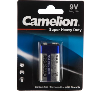 Батарейка Camelion 6F22 SUPER Blue BL-1 9В крона